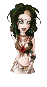 Gif animé gothique femme